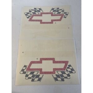 CHEVY RACING Decals Stickers Chevrolet  16" x 12" set of (2) Trucks, Car, Signs